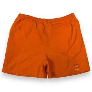 VTG Gecko Swim Shorts Mens Size 33 Acapulco Mexico Orange Pockets Lounge Comfy